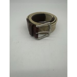 Salt Life Men’s Belt w/ Buckle 45” Mixed Fabric Cotton and Leather Adjustable